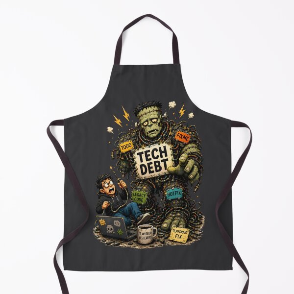 Item preview, Tech Debt Frankenstein Monster Funny Programmer Coding Design designed and sold by PXEpic.