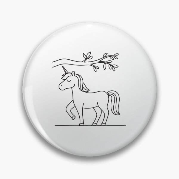 Item preview, A unicorn standing beneath a low hanging tree branch designed and sold by rasagamastore.