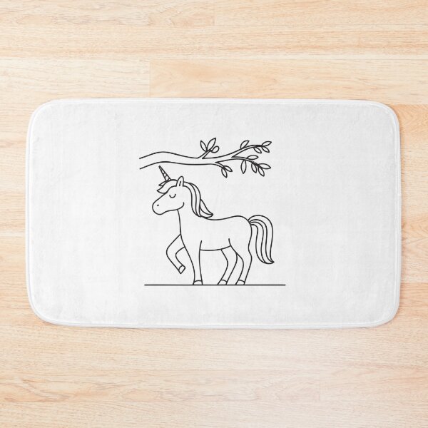 Item preview, A unicorn standing beneath a low hanging tree branch designed and sold by rasagamastore.