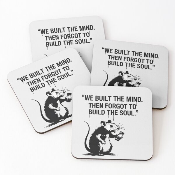 Item preview, Banksy Rat - We built the mind. Then forgot to build the soul. designed and sold by 123ks.