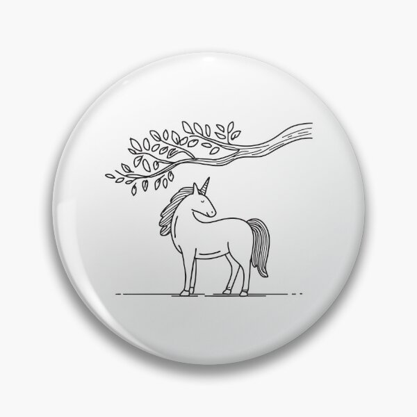 Item preview, A unicorn positioned under a branch that low to the ground designed and sold by rasagamastore.