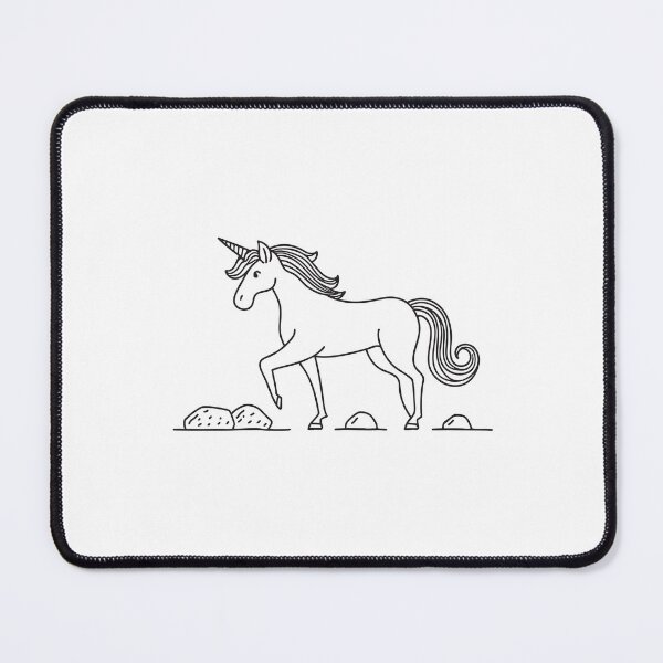 Item preview, A unicorn treading lightly over loose stones in a patch designed and sold by rasagamastore.