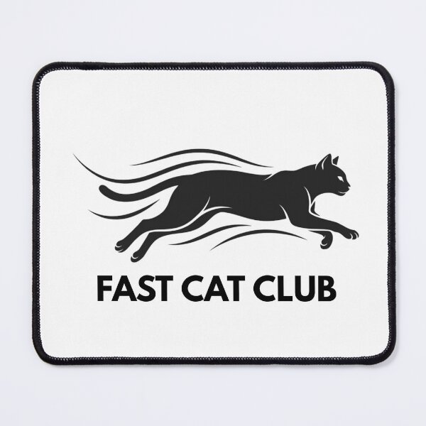 Item preview, Fast Cat Club - Running Design designed and sold by RunningWhiskers.