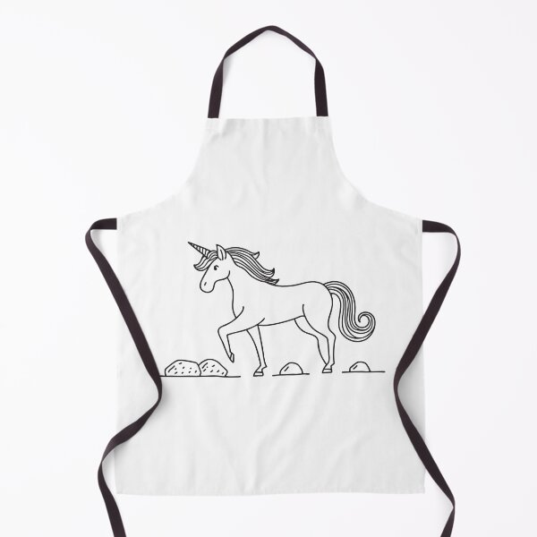 Item preview, A unicorn treading lightly over loose stones in a patch designed and sold by rasagamastore.