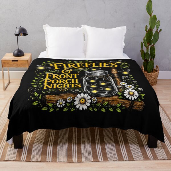 Item preview, Fireflies And Front Porch Nights Rustic Floral Lover Vintage designed and sold by Mdcazeem.