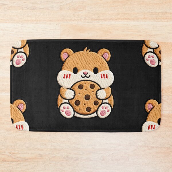 Item preview, Fluffy Hamster Holding Cookie designed and sold by ColorSplash123.