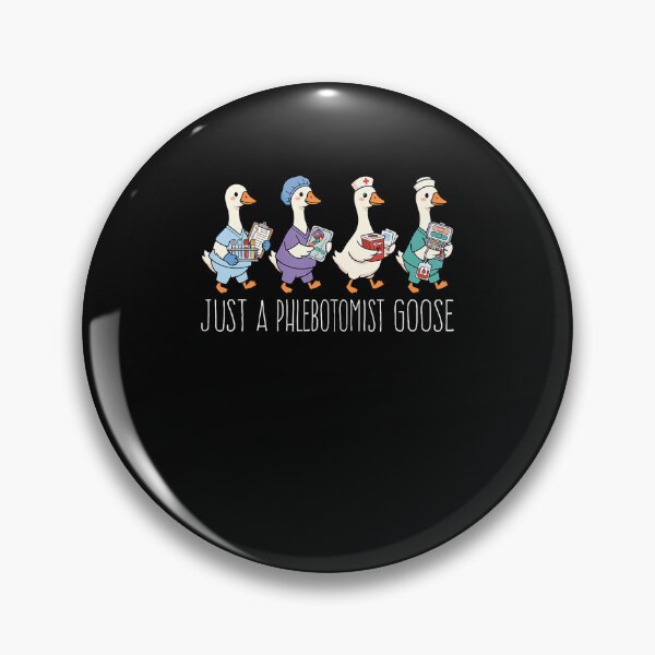 Item preview, Just A Phlebotomist Goose Funny Medical Lab Blood Tech designed and sold by Mdcazeem.
