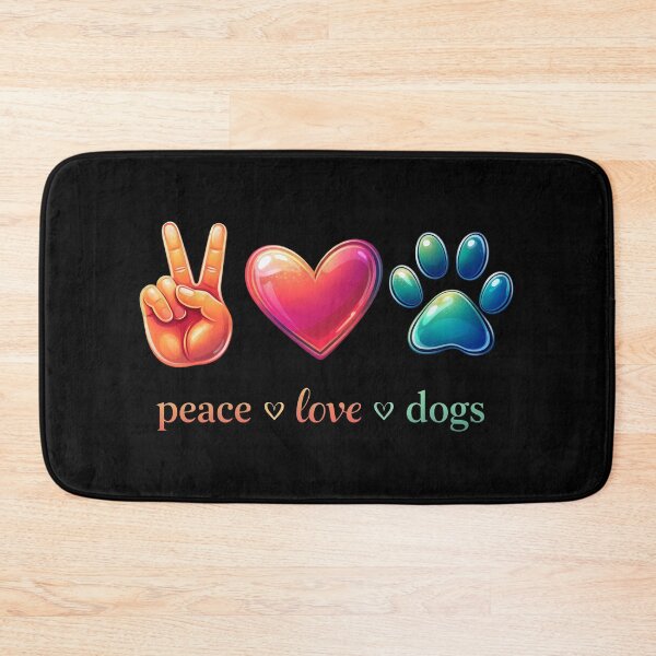 Item preview, Peace Love Dogs – Puppy Paw Dog Lover Design designed and sold by OlyvieArt.