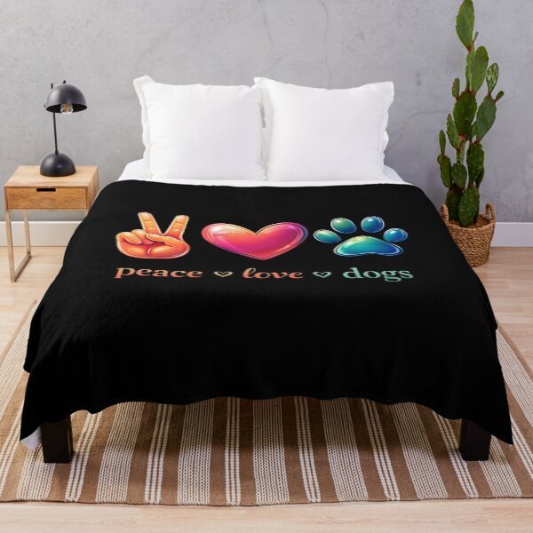 Item preview, Peace Love Dogs – Puppy Paw Dog Lover Design designed and sold by OlyvieArt.