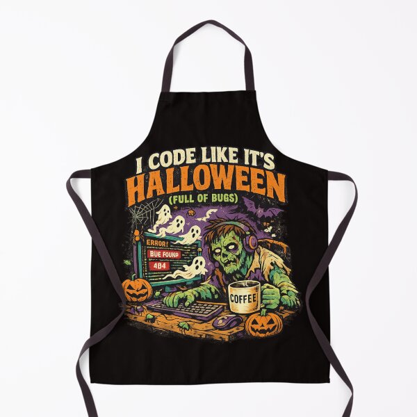 Item preview, I Code Like It's Halloween designed and sold by FrameFlow.