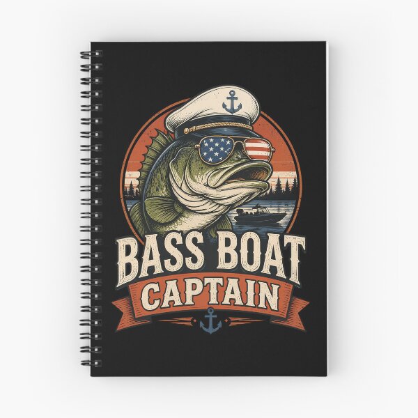 Item preview, Funny Bass Boat Captain Patriotic American Flag Fishing designed and sold by OlakunleOloroz.
