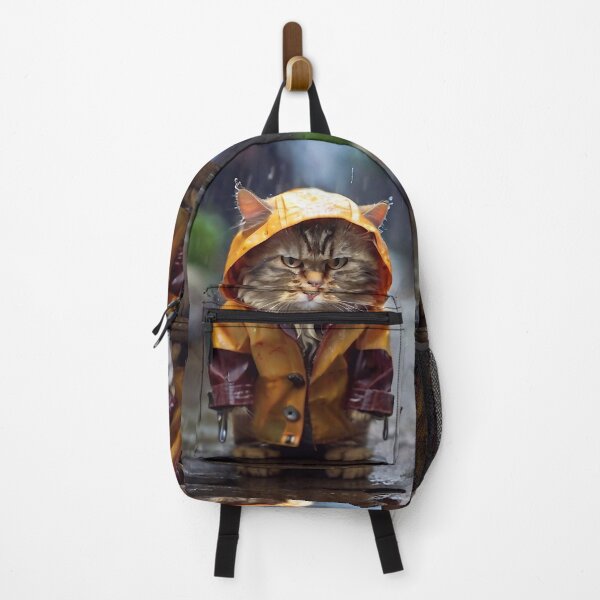Item preview, Cat with rain coat designed and sold by m-y-A-I-A-R-T-.