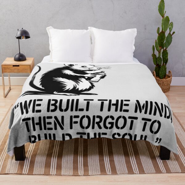 Item preview, Banksy Rat - We built the mind, then forgot to build the soul designed and sold by 123ks.