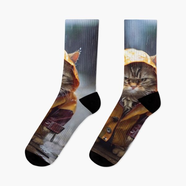Item preview, Gato con impermeable designed and sold by M-Y-A-R-T-.