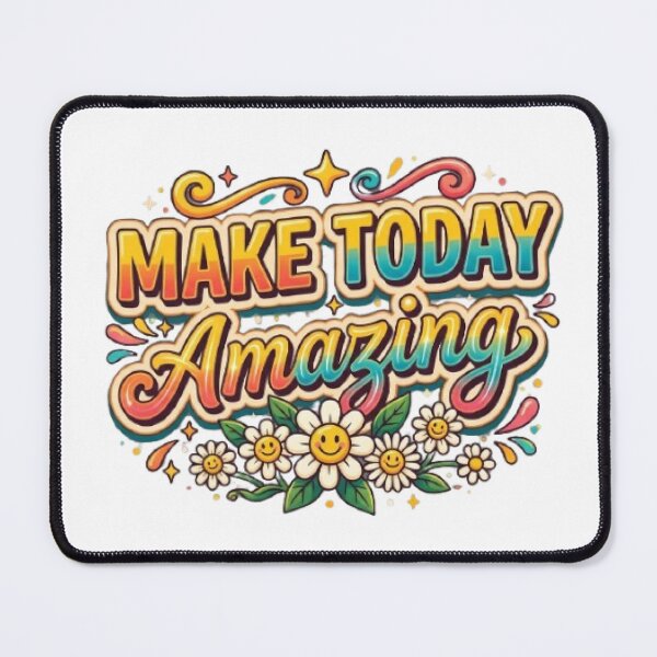 Item preview, Make Today Amazing Retro Typography T-Shirt | Colorful Positive Quote | Groovy Motivational Graphic Tee designed and sold by Faisal Shah.