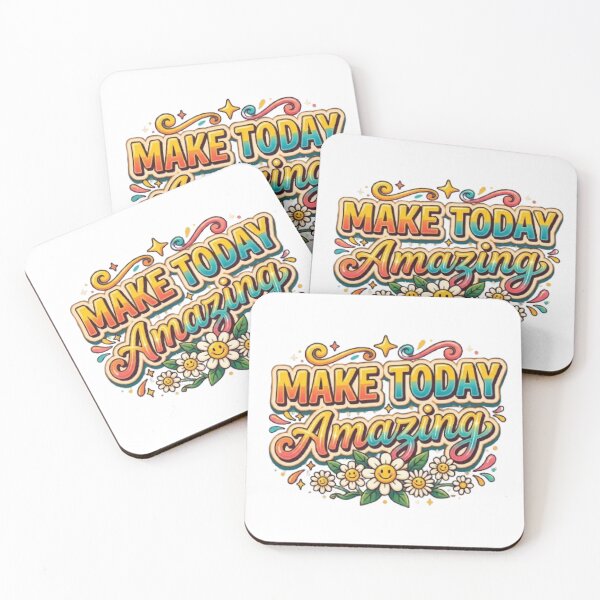 Item preview, Make Today Amazing Retro Typography T-Shirt | Colorful Positive Quote | Groovy Motivational Graphic Tee designed and sold by Faisal  Shah.
