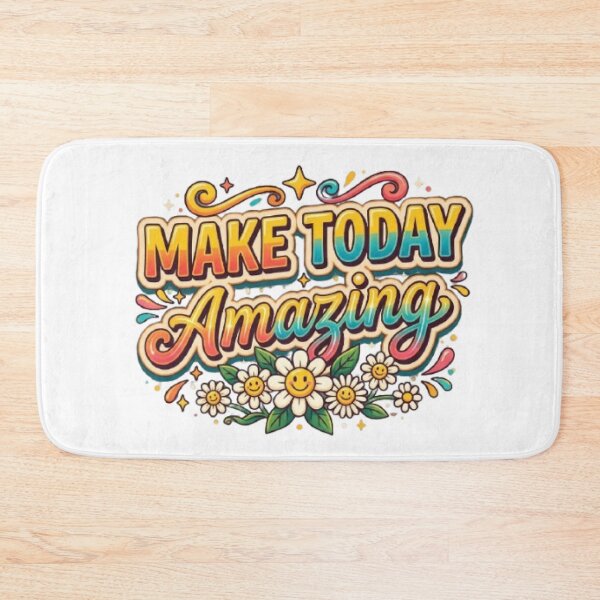 Item preview, Make Today Amazing Retro Typography T-Shirt | Colorful Positive Quote | Groovy Motivational Graphic Tee designed and sold by Faisal  Shah.