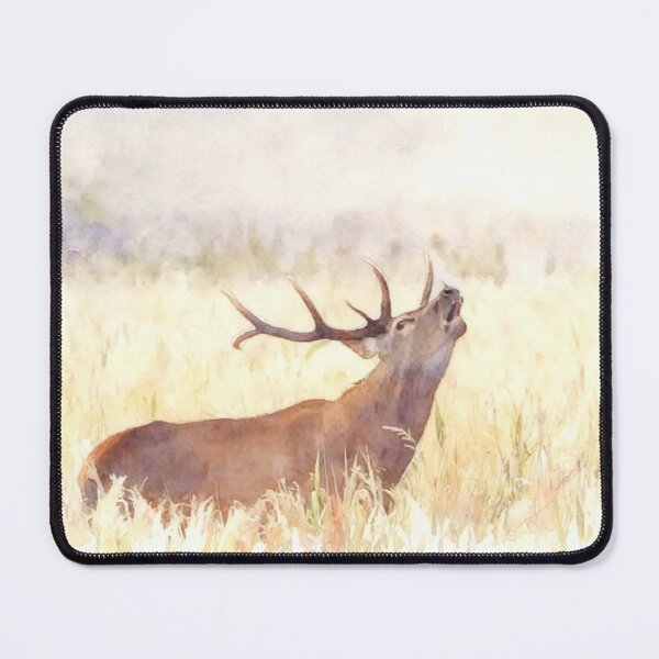 Item preview, Watercolor Bugling Elk Silhouette – Majestic Wildlife Art designed and sold by BLUESKY11a.