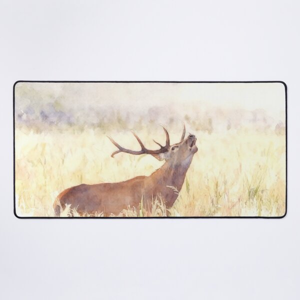 Item preview, Watercolor Bugling Elk Silhouette – Majestic Wildlife Art designed and sold by BLUESKY11a.