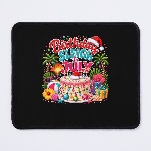 Item preview, Birthday Sleigh In July Christmas In July Fun Birthday Party designed and sold by Mdcazeem.