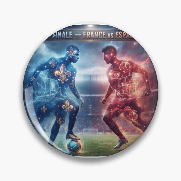 Item preview, World Cup 2026 France Spain Cosmic Football Player Art designed and sold by VikrantCreative.