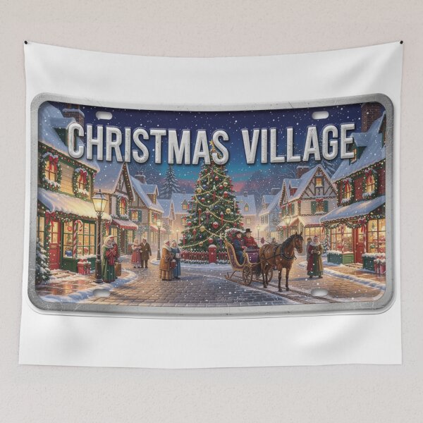 Item preview, Christmas Village Collectible Christmas Plate designed and sold by The Souvenir Dept..