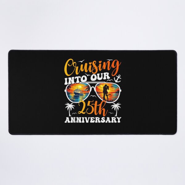 Item preview, Cruising Into Our 25Th Anniversary Cruise 25 Years Married designed and sold by Mdcazeem.