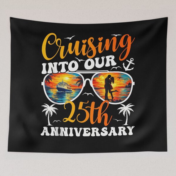 Item preview, Cruising Into Our 25Th Anniversary Cruise 25 Years Married designed and sold by Mdcazeem.