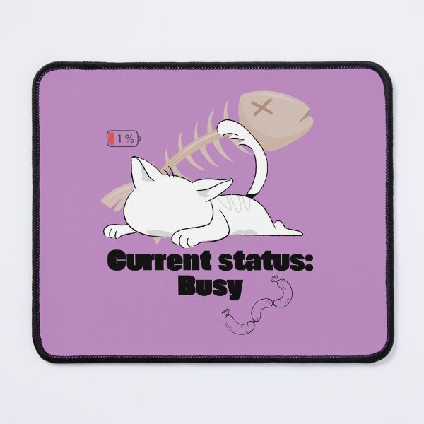 Item preview, Funny Lazy Cat Shirt - Current Status Busy Food Coma designed and sold by AhmadAnnaPrints.