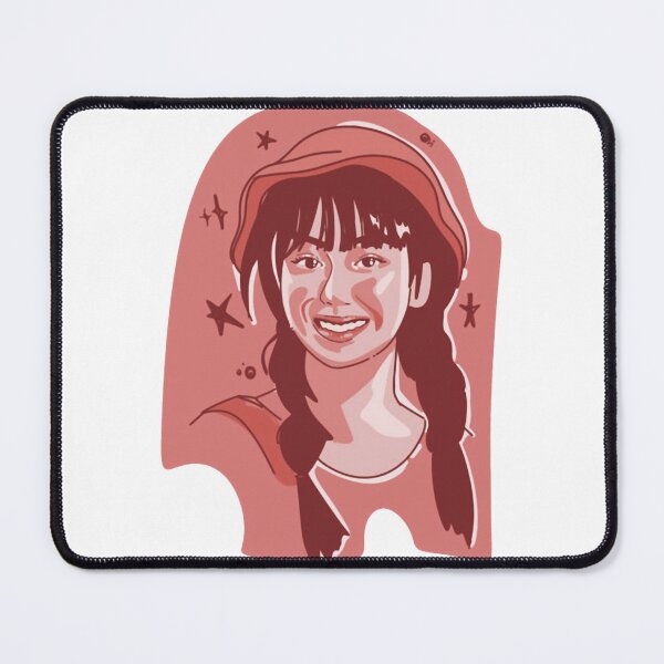 Item preview, Happy Smiling Girl Red Monochrome Art designed and sold by fiowart.