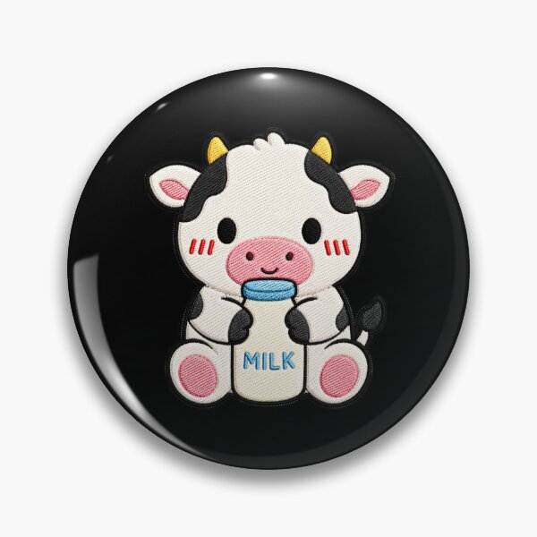 Item preview, Little Cow Hugging Milk Bottle designed and sold by ColorSplash123.