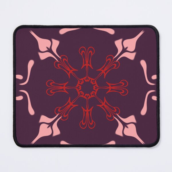 Item preview, Red Snowflake Mandala Winter Design designed and sold by SahmatArt.