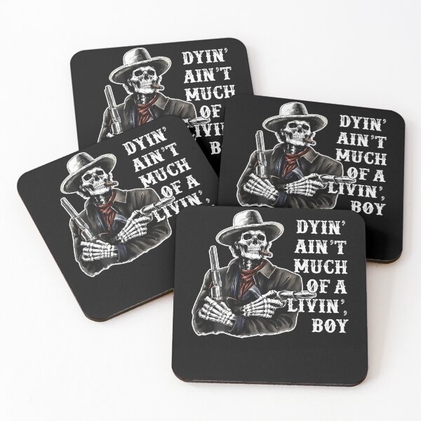 Item preview, Dyin Ain'T Much Of A Living Boy Skeleton Cowboy designed and sold by Mdcazeem.