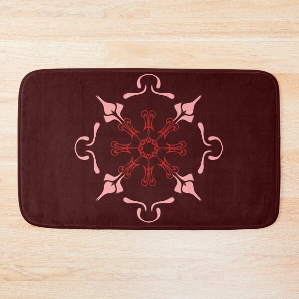 Item preview, Red Snowflake Mandala Winter Design designed and sold by SahmatArt.