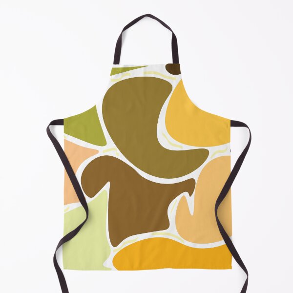 Item preview, Blended Abstract Shapes Illustration – Bright Earth Tone Color Block Wall Art (White Background) designed and sold by MoonHoneybyImani.