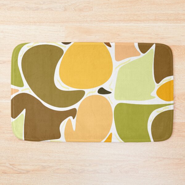 Item preview, Blended Abstract Shapes Illustration – Bright Earth Tone Color Block Wall Art (White Background) designed and sold by MoonHoneybyImani.