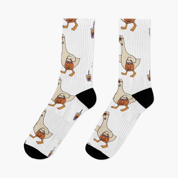 Item preview, Cute Spooky Goose Holding Coffee Halloween  designed and sold by ArtCreations79.