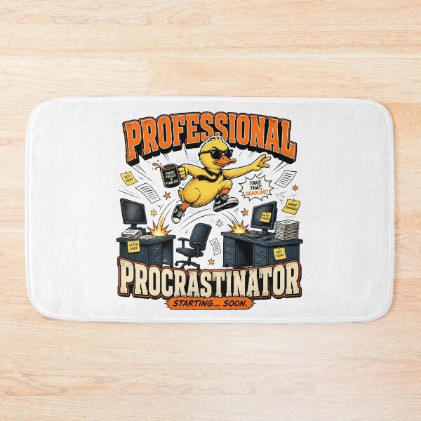 Item preview, PROFESSIONAL PROCRASTINATOR Funny Duck | Sarcastic Office Comic designed and sold by Cavalier-org.