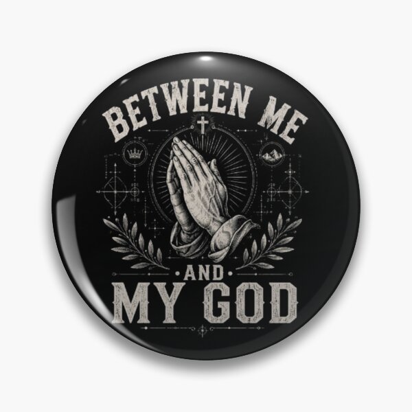 Item preview, Between Me and My God – Vintage Praying Hands Christian Faith T-Shirt Design designed and sold by Obiechefu.