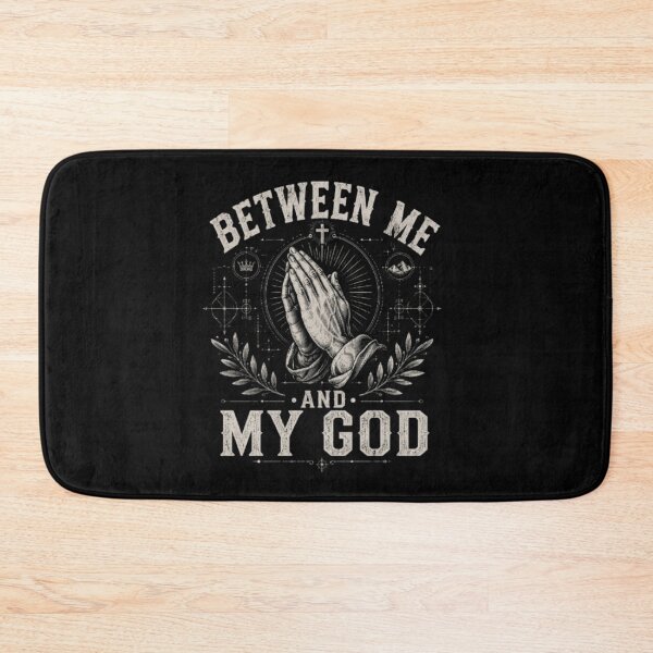 Item preview, Between Me and My God – Vintage Praying Hands Christian Faith T-Shirt Design designed and sold by Obiechefu.
