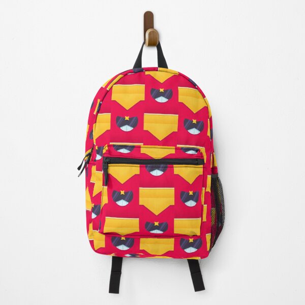 Item preview, Minimalist Red Superhero Robot Face - Retro Mecha Fighter Geometric Sticker designed and sold by Billy Morfo™.
