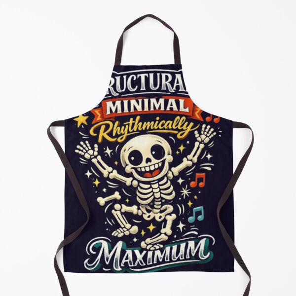 Item preview, Structurally Minimal Rhythmically Maximum Funny Skeleton Dancing Halloween Tshirt designed and sold by HopeAndHustle.