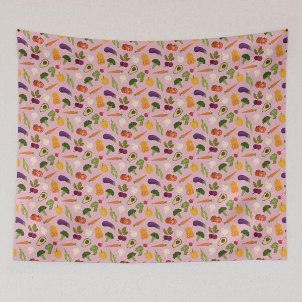 Item preview, Eat Your Veggies Pattern designed and sold by JasperAndPudArt.
