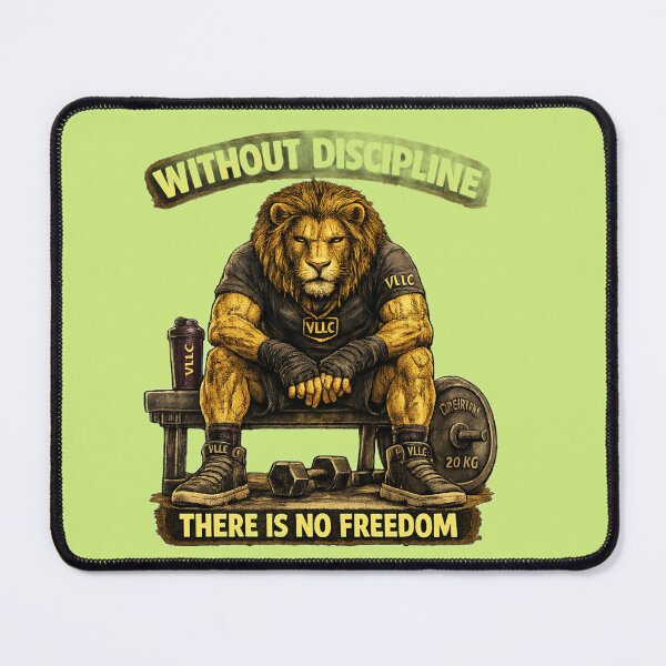 Item preview, ? WITHOUT DISCIPLINE THERE IS NO FREEDOM ⚡ VLLC LION POWER ART designed and sold by Tienda Argentina.