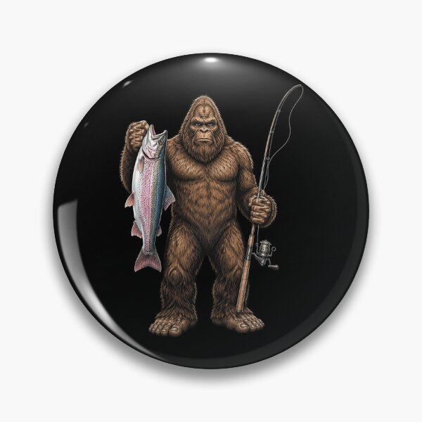 Item preview, Funny Bigfoot Sasquatch Fishing Outdoor Camping Father's Day designed and sold by OlakunleOloroz.