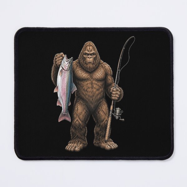 Item preview, Funny Bigfoot Sasquatch Fishing Outdoor Camping Father's Day designed and sold by OlakunleOloroz.