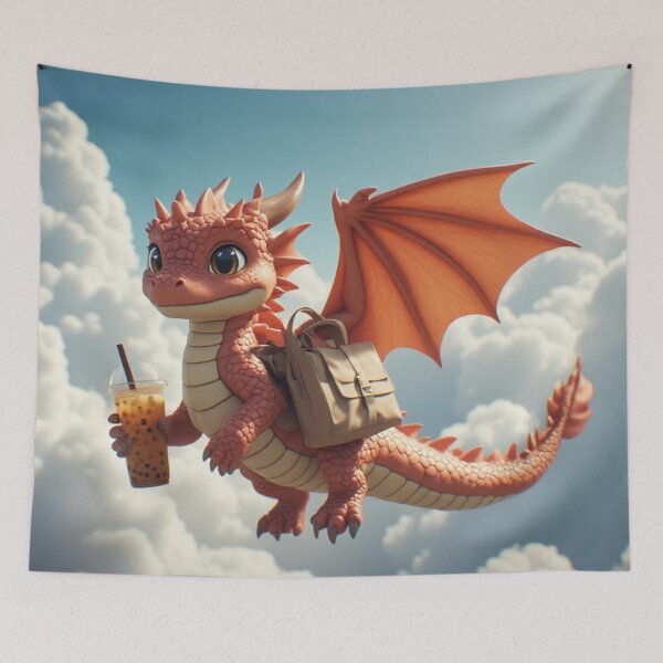 Item preview, Tiny Dragon Delivery designed and sold by VelvetDoods.