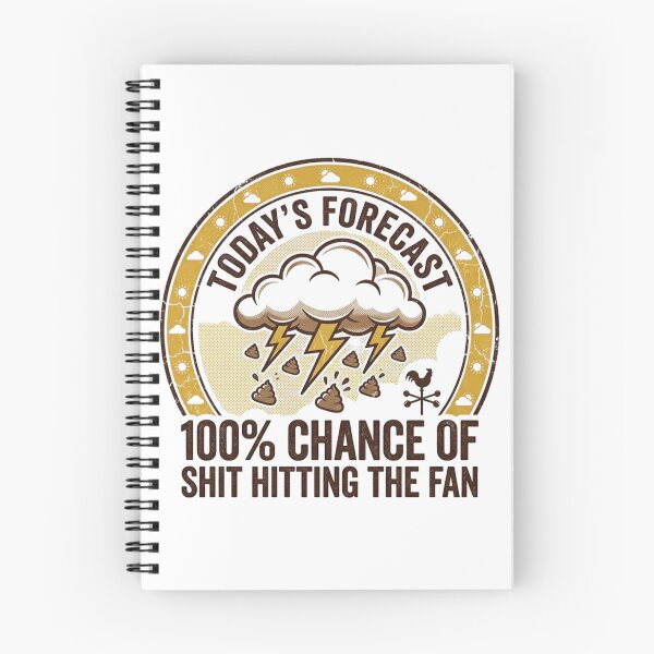 Item preview, Today's Forecast Funny Weather Badge Design designed and sold by Code  Monkeys.