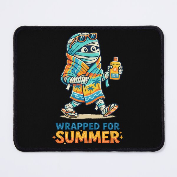 Item preview, Wrapped for Summer Funny Mummy Beach Vacation designed and sold by AvivaCreative.