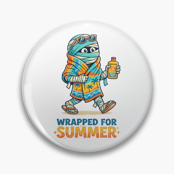 Item preview, Wrapped for Summer Funny Mummy Beach Vacation designed and sold by AvivaCreative.